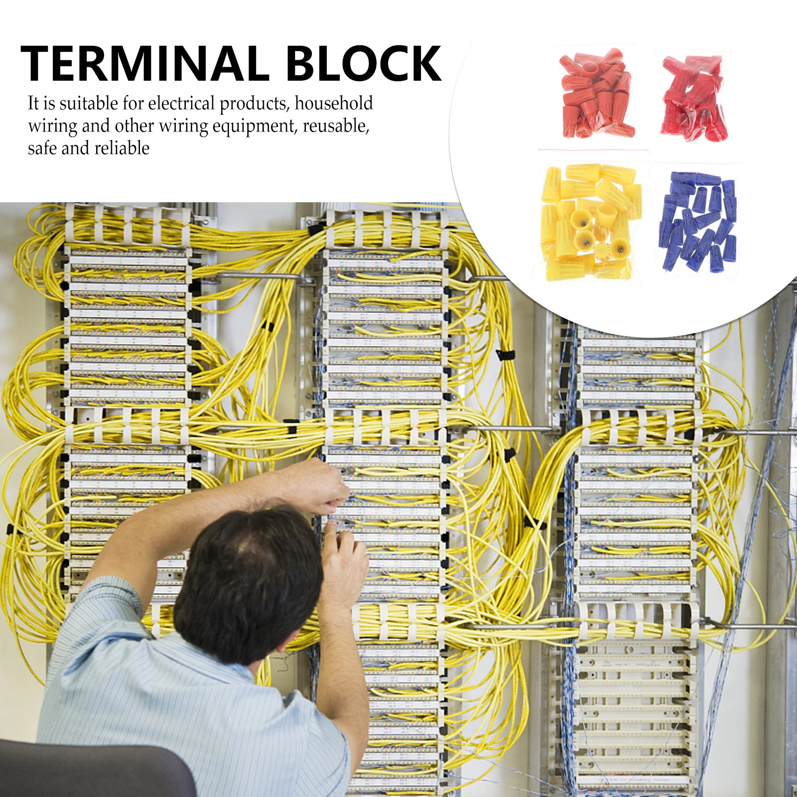 70 قطعة موصلات أسلاك مقاومة للماء محطات معزولة متينة ألوان متنوعة موصل سلك كهربائي متعدد الحجم #3