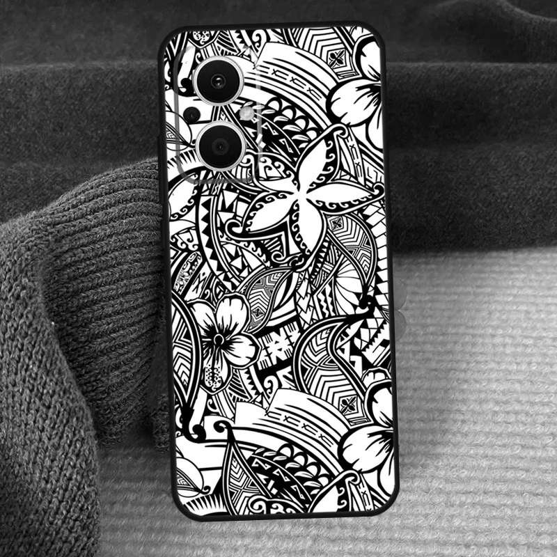 Polynesian Pattern Design Case For OPPO Reno 8 Lite 4 5 6 7 Reno 10 Pro 8T 4Z 5Z Find X2 X3 Lite Neo X6 X5 Pro Cover