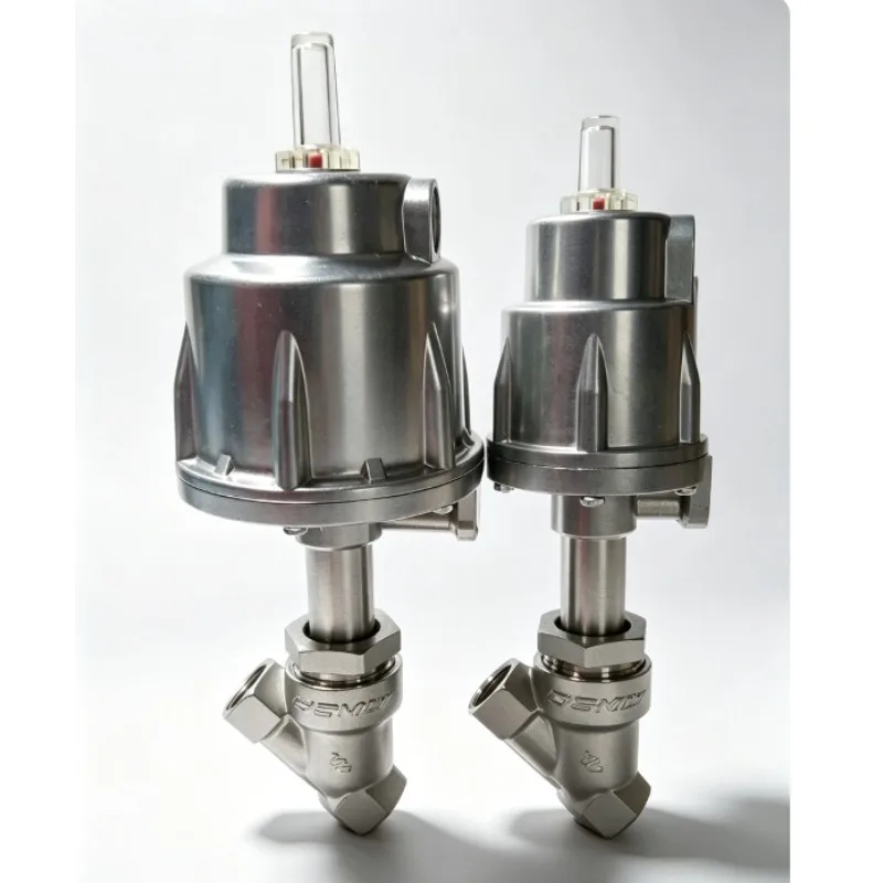 DN15 Stainless Steel Pneumatic Angle Seat Valve Suitable For Shandong Xinhua Medical Pulsation Sterilizer Equipment Replacement