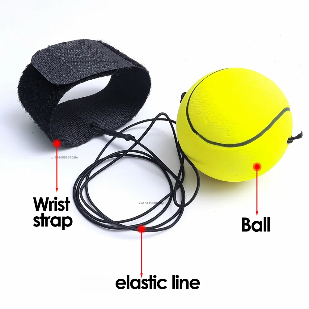 Wrist Return Ball Elasticity Rubber Ball for Wrist Exercise Hand Strengthening Outdoor Indoor Bouncy Ball Wristband Kids Toys