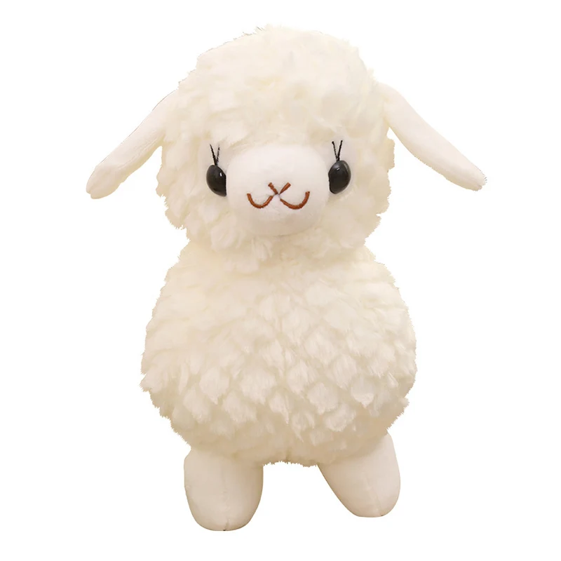 Jouet en peluche alpaga mignon pour enfants, véritable beurre, oreiller animal Lama, peluche douce, 22cm