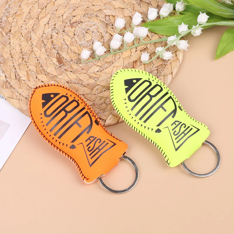 Floating Keychain Boat Keychain Float KeyRing Fish Shaped Buoyant Key Fob for Swimming Water Sport Accessories