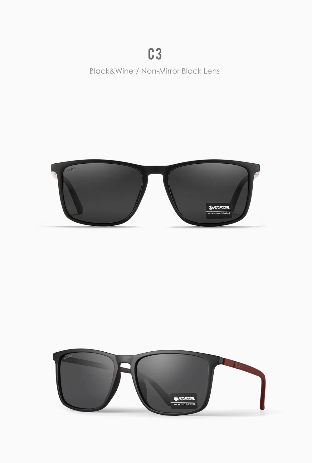 KDEAM Ultraleichte Angeln Sonnenbrille Polarisierte männer Fahren Sonnenbrille Reise Luxus Weibliche Sonnenbrille Mit Tragetasche – Detail 8