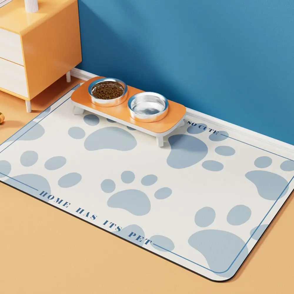 Non-slip Pet Mat for cat Color Pet Food Mat Pet Bowl Drinking Water Pad Dog Feeding Mat