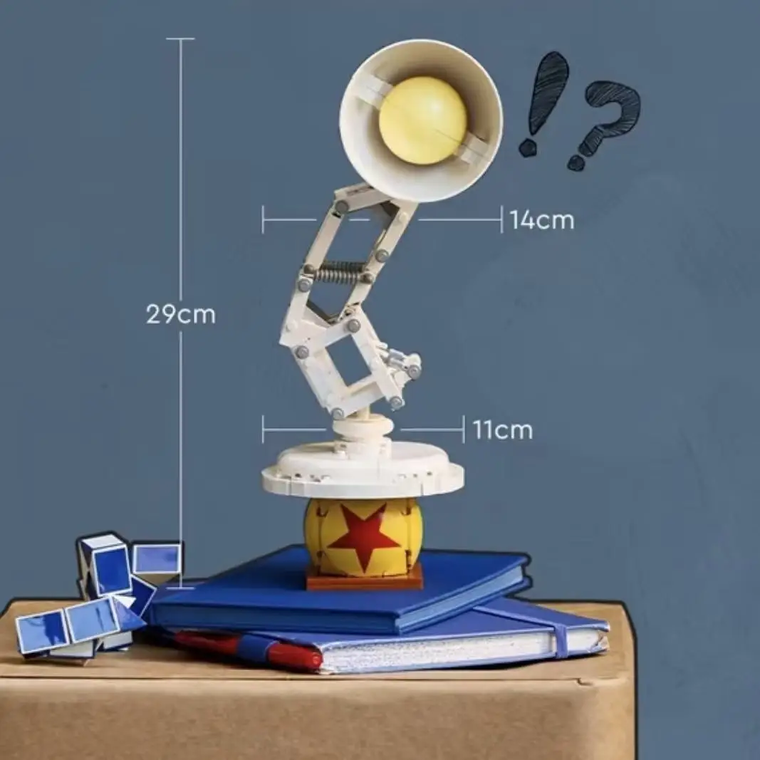 Miniso diseny 613 pçs caber 21357 idéias lâmpada decoração do quarto blocos de construção modelo criativo diy tijolos brinquedos presente aniversário natal
