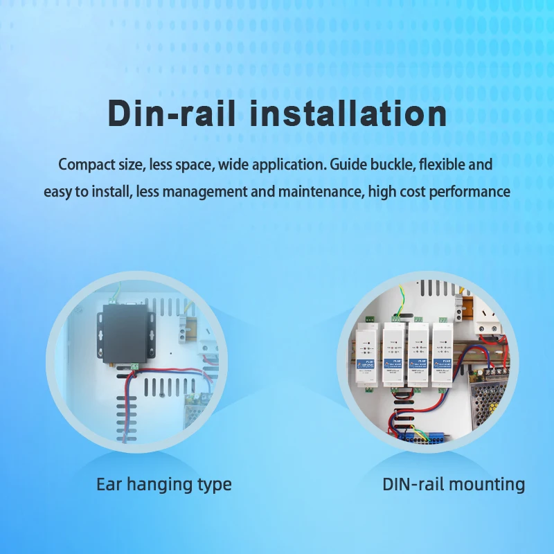 Picture 5: PUSR DIN-Rail RS485 to WiFi Ethernet Converter Modbus RTU to Modbus TCP with MQTT SSL/TL DR404