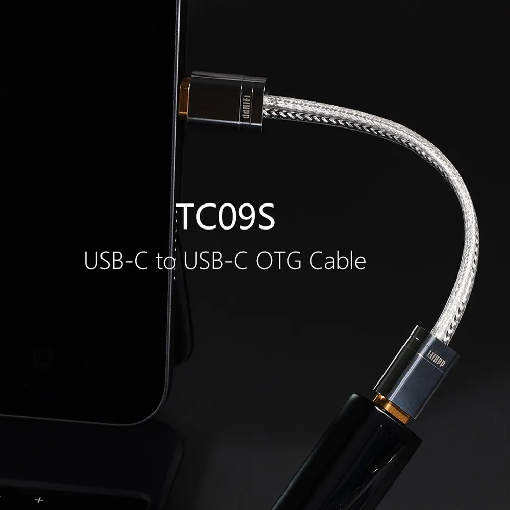 DD DdHiFi TC09S MFi09S Loại C/Ánh Sáng-Ninh Để Loại-C OTG Cáp Độ Tinh Khiết Cao Litz bạc Nguyên Chất Dây Và Oxy-Miễn Phí Dây Đồng