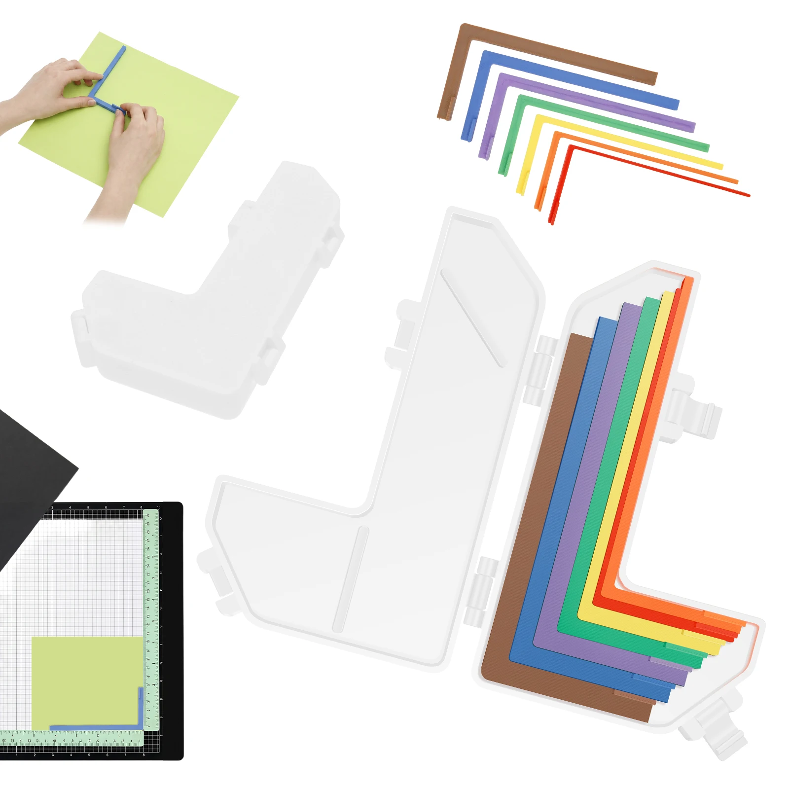 7Pcs L Shape Paper Alignment Guide 1/16