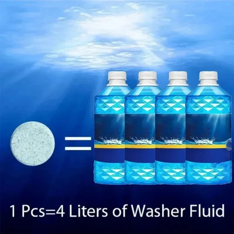 ISGTDRM Solid Cleaner Car Windscreen Cleaner Effervescent Tablet Auto Wiper Glass Solid Cleaning Concentrated Tablets Detergent