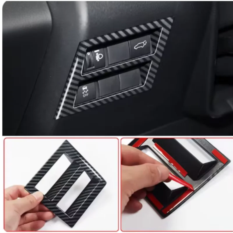 For Toyota Land Cruiser 300 2023-2024 Main Driving Below Adjustment Panel Decoration Sticker LC300 Interior Accessories Tuning