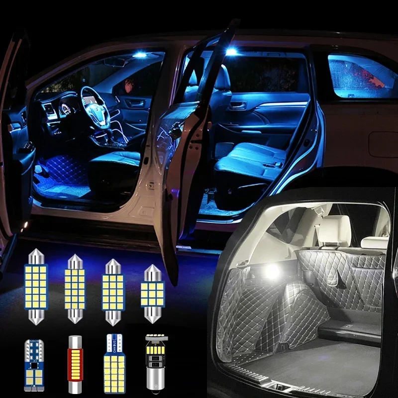For Jeep Grand Cherokee WJ WK WK2 Renegade Compass Patriot 1999~2022 Car Front Rear Row Dome 12V LED HD Reading Light Trunk Lamp