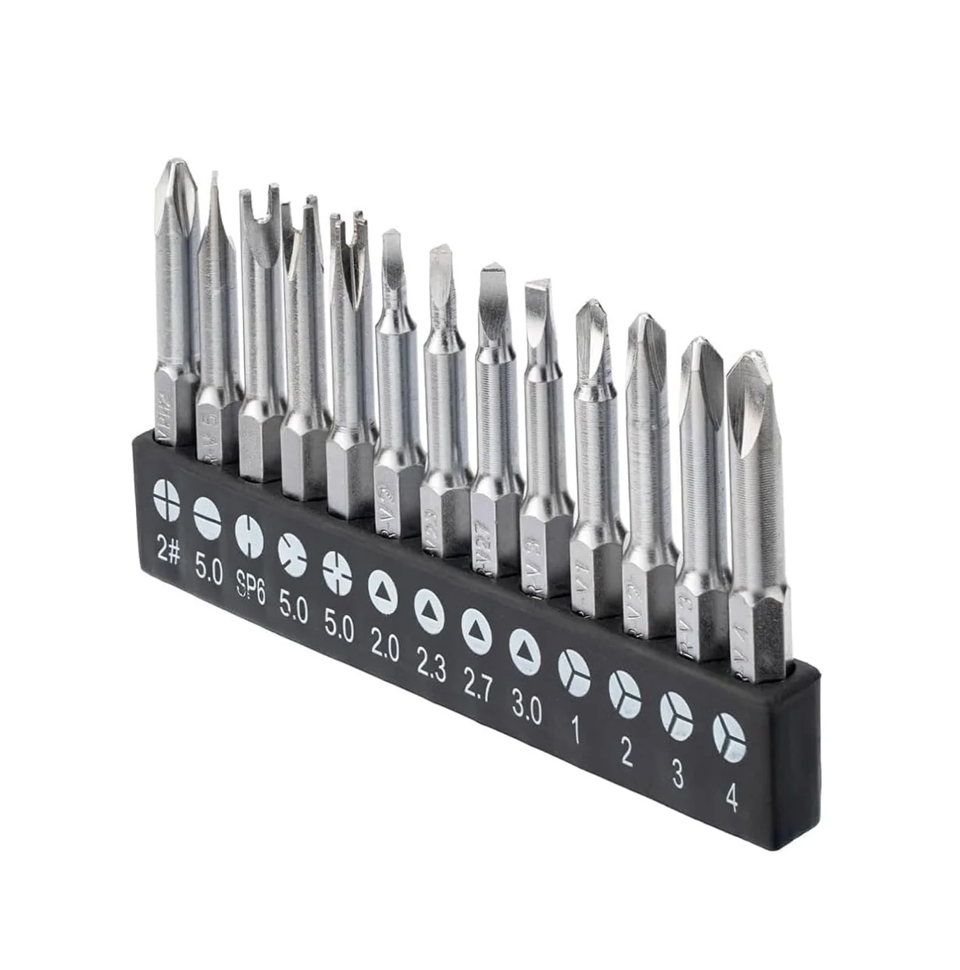 13Pcs Special Shaped Screwdriver Bit Set CR-V Steel Phillips Slotted U-Shaped Y-Type Triangular Inner Cross 3-Point Bits