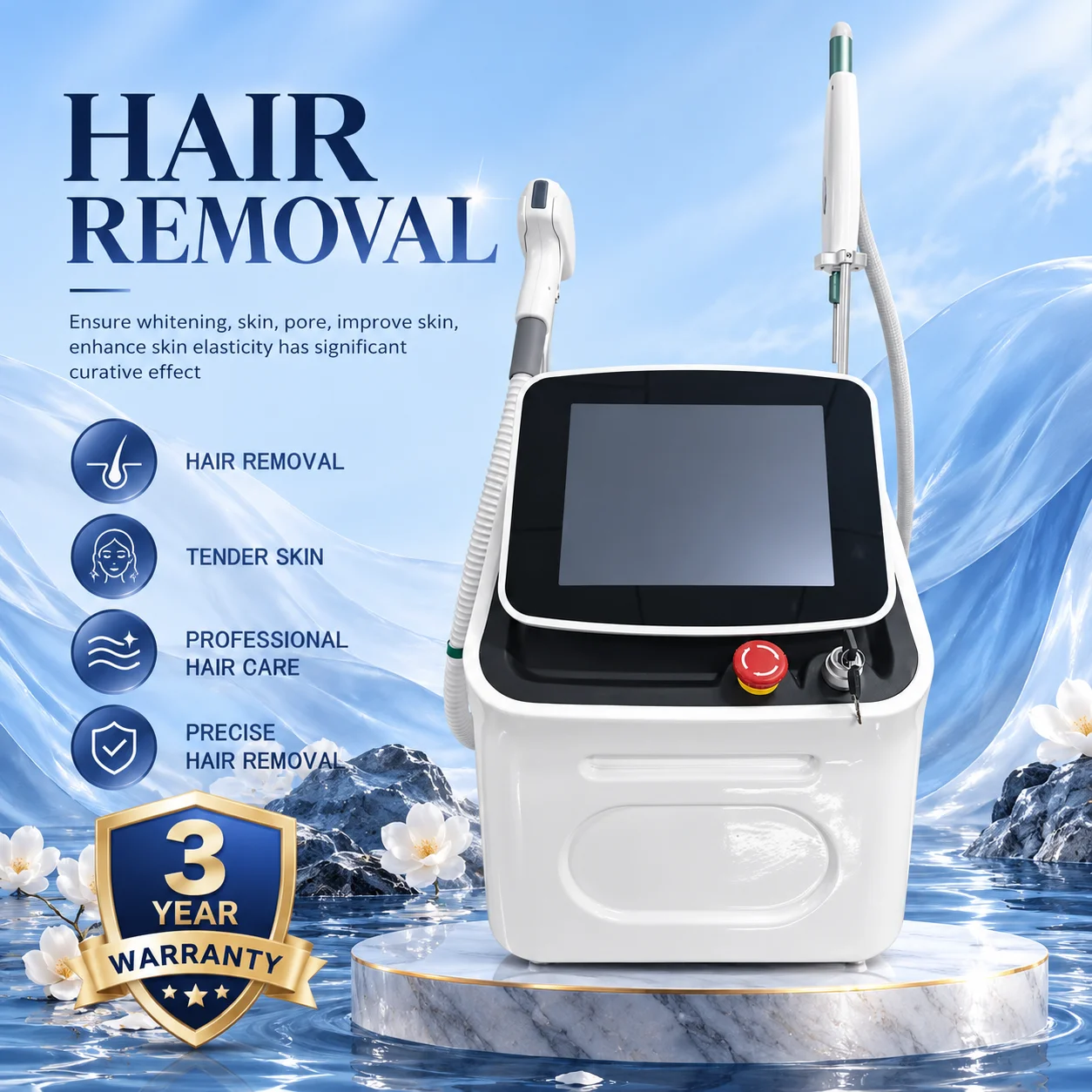 2 in 1 808nm Machine Professional Picosecond  Tattoo Removal Permanent Hair Removal 808 Diode Laser Beauty Machine