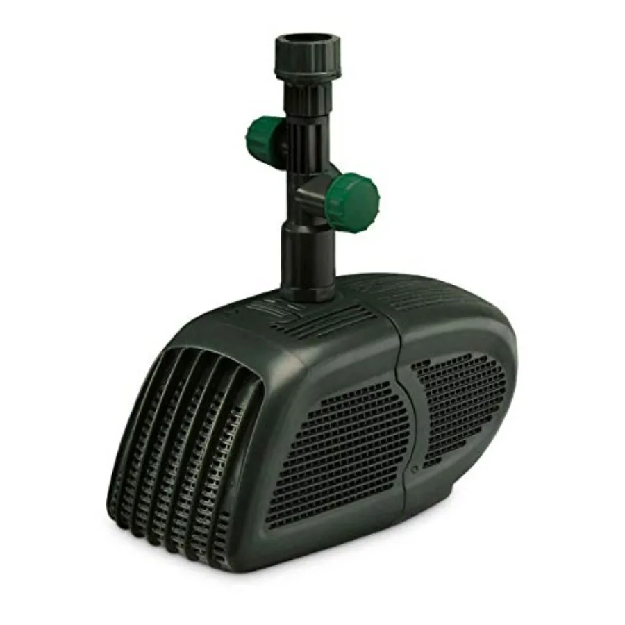 

Universal 500 All in One Submersible Pond Water Pump for Fountains Filters Waterfalls Hydroponics Aquaponics Black Up to 200 Ga