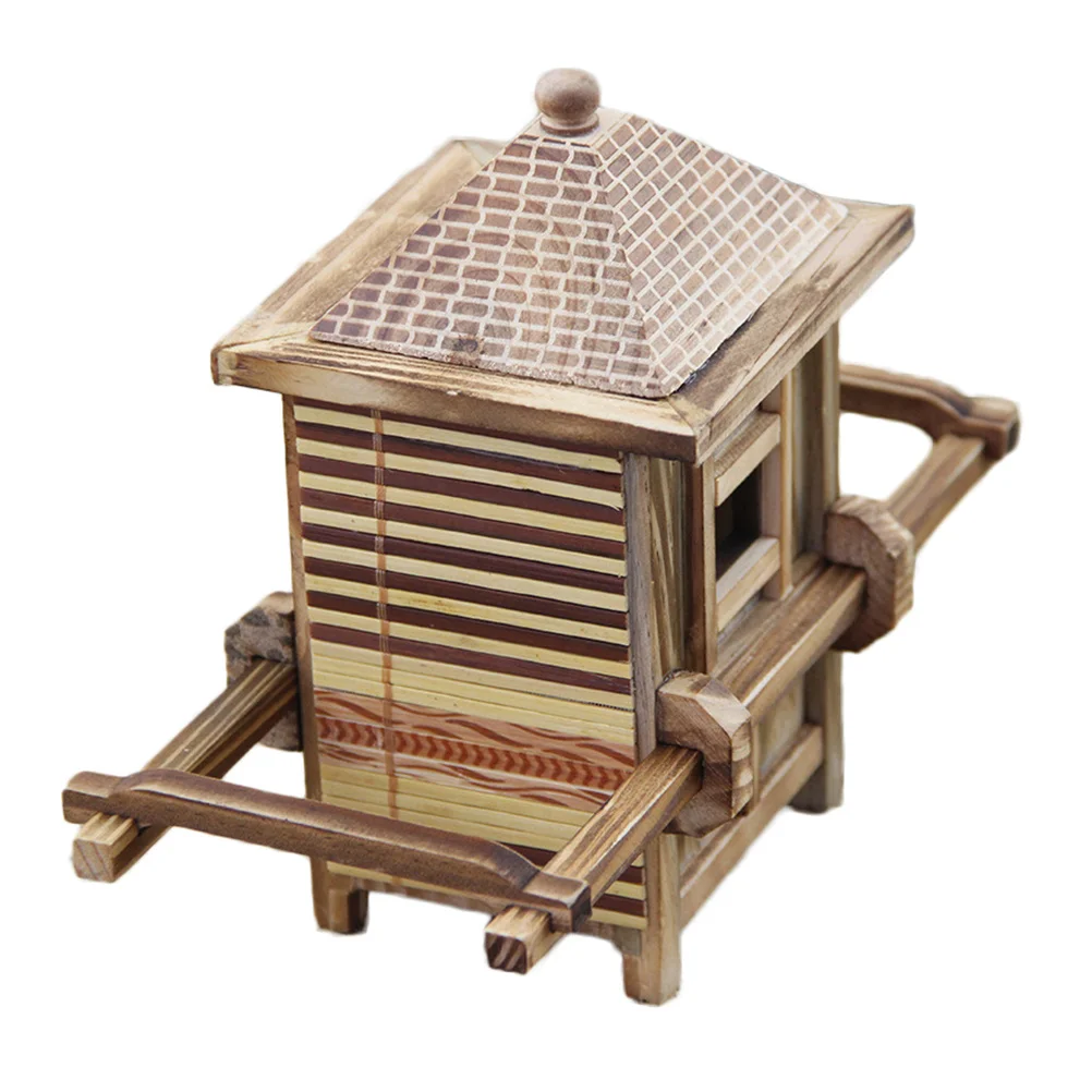 

Craft Ornaments Retro Wooden Chinese Sedan Chair Home Decoration Desktop Adornment Festival Gift Wooden Decor
