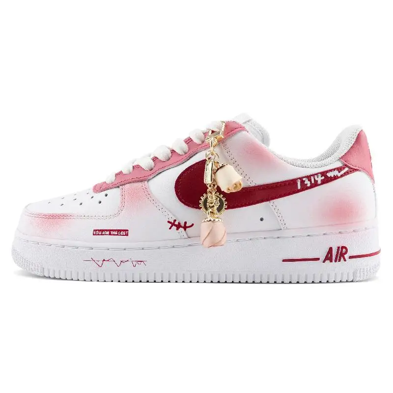 【Personalizar】Zapatos de skate Nike Air Force 1 Zapatillas de deporte para mujer DD8959-100