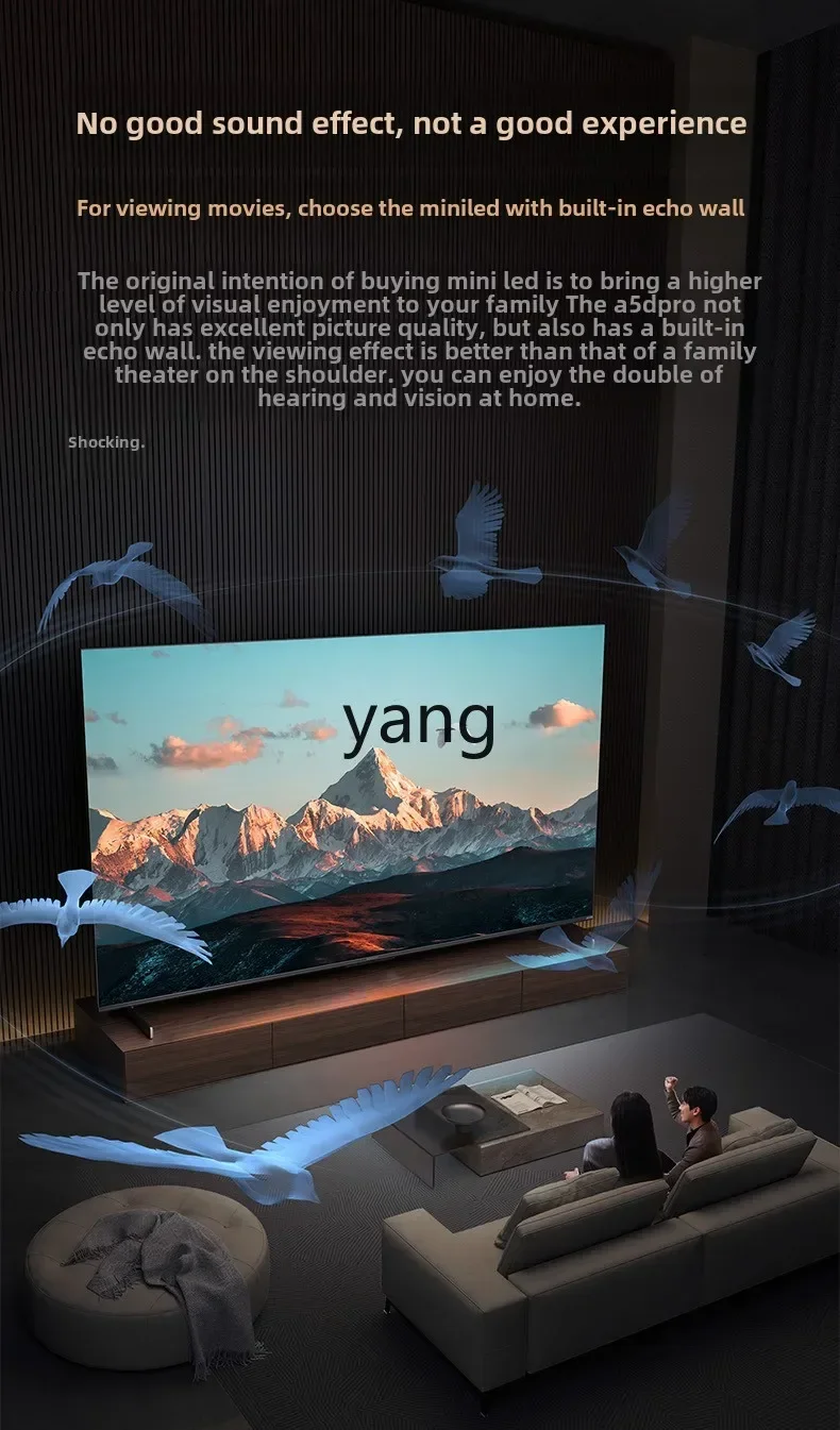 TV LCD embutida na parede CX de 75 polegadas para casa