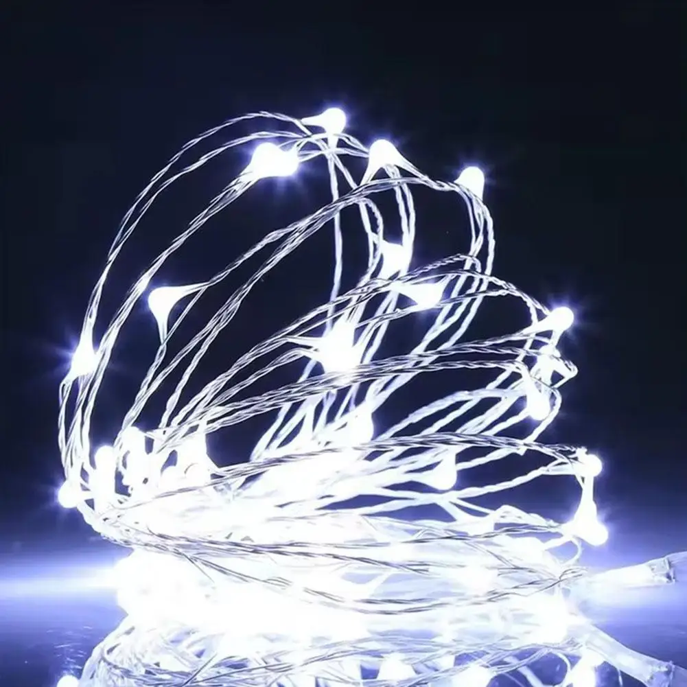 LED Copper Wire Light String, impermeável e Dustproof, Fairy Light, Decoração romântica, férias, casamento, acesso comercial, W2Q4