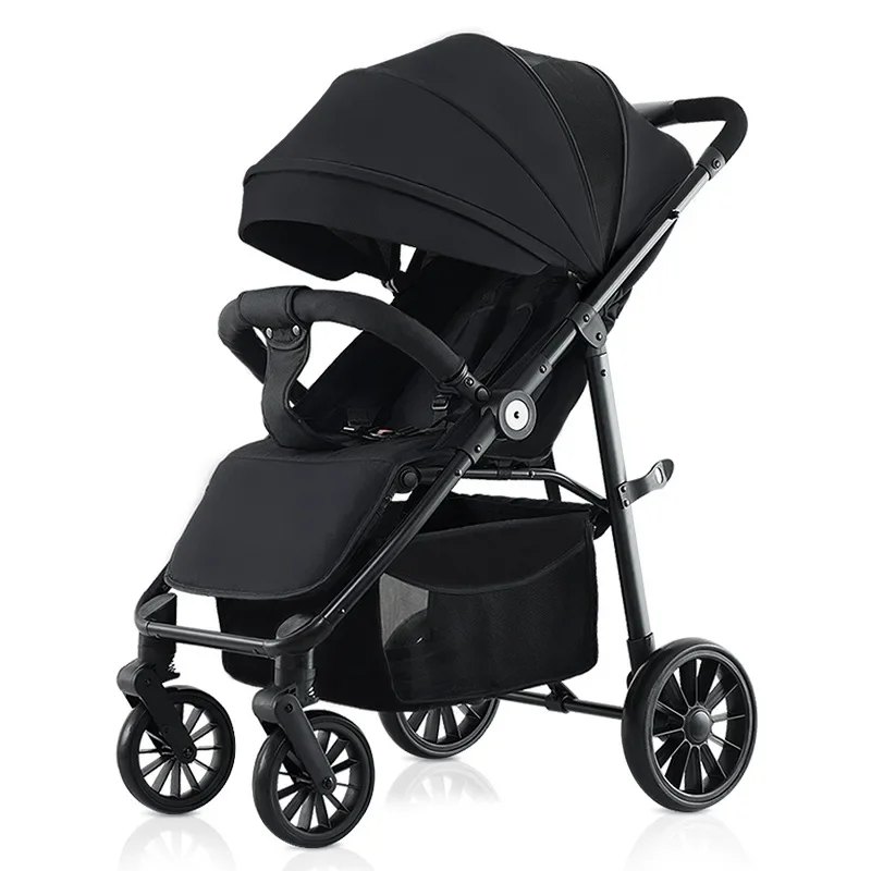 Two-way Seat Baby Stroller Newborn Baby Rocking Chair High Landscape Lightweight Folding Four-wheel Shock-absorbing Stroller