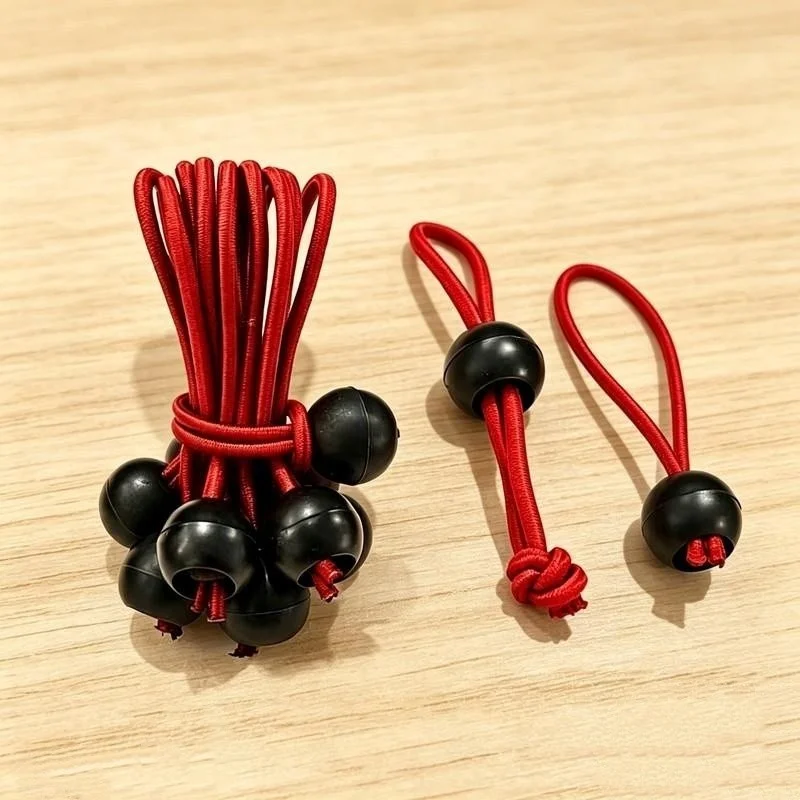 21 pcs 30cm Camping Elastic Tie Downs, Strong Stretch Tension, suitable for Outdoor Gear Securing, Wear Resistant Durable