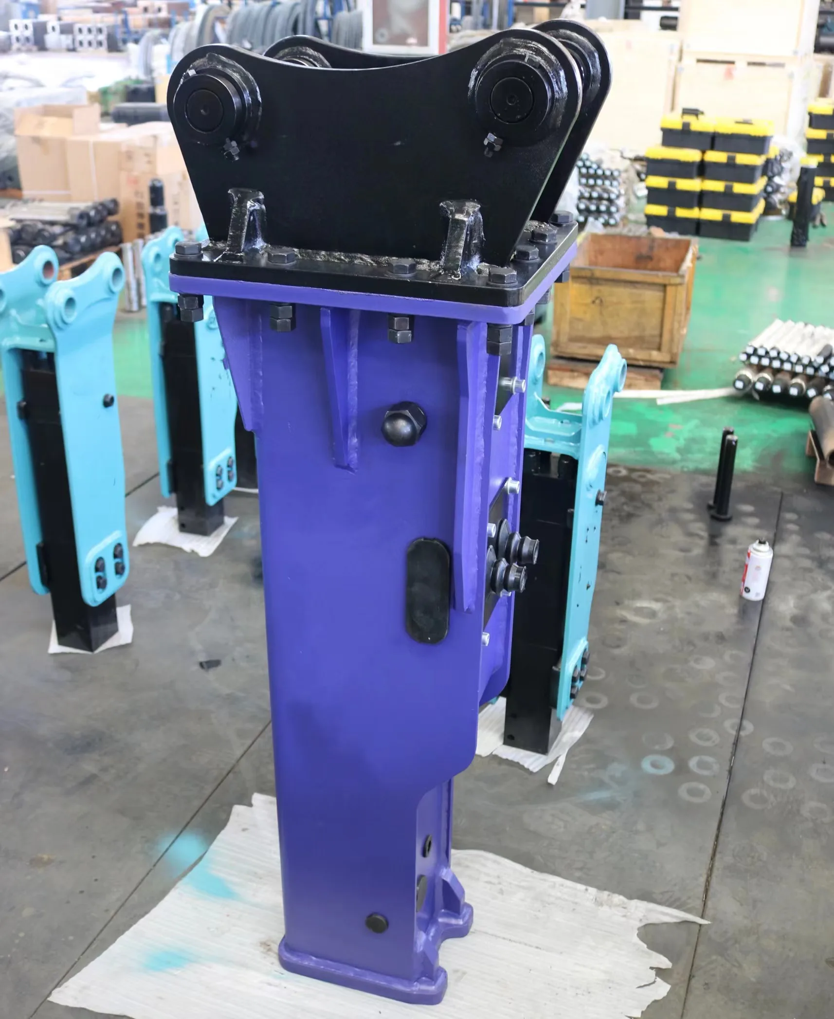 ZSB1550 155mm Chisel Hydraulic Rock Breaker, 30Ton Excavator Attachment For Large Concrete Demolition Mining ry