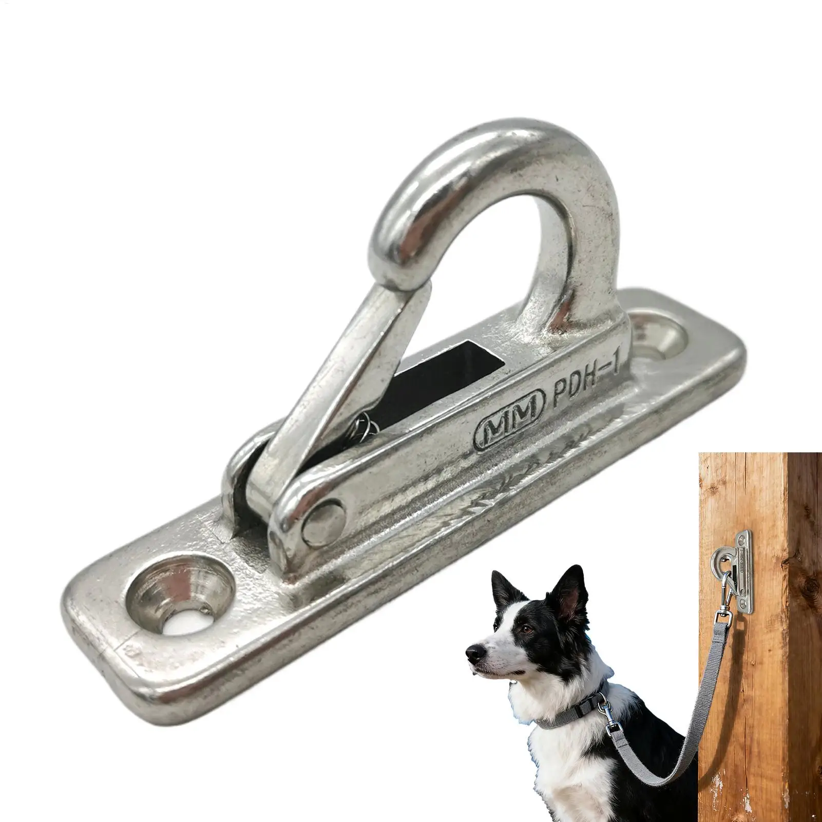 Dog Leashes Holder Pet Chain Parking Hook Wall Stainless Steel Dog Leashes Parking Holder for Outdoor Fence Front Door Living - view 5