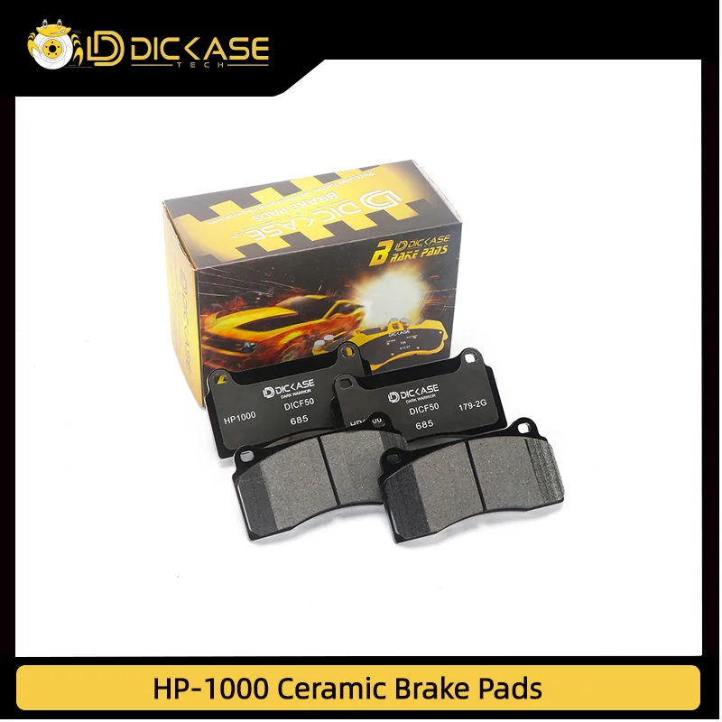 

Dicase Ceramic High Performance Modified HP1000 Brake Pads Low Noise For BM4/GT4/F50 4 Piston Brake Caliper For Bmw,Audi,Mercede