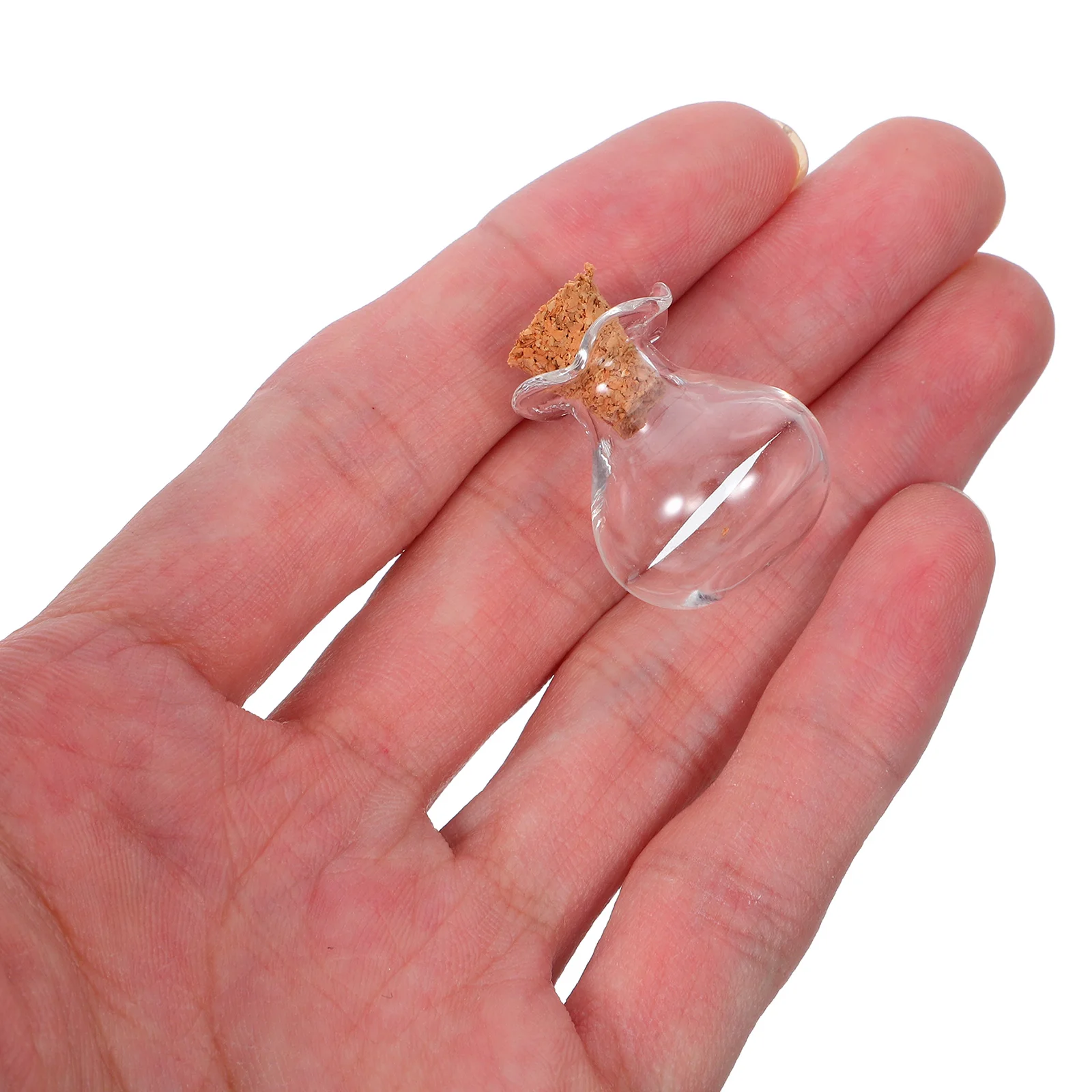 

10pcs Mini Glass Bottles With Cork Stoppers Clear Small Message Wishing Jars For Diy Crafts Wedding Favors Home Decor