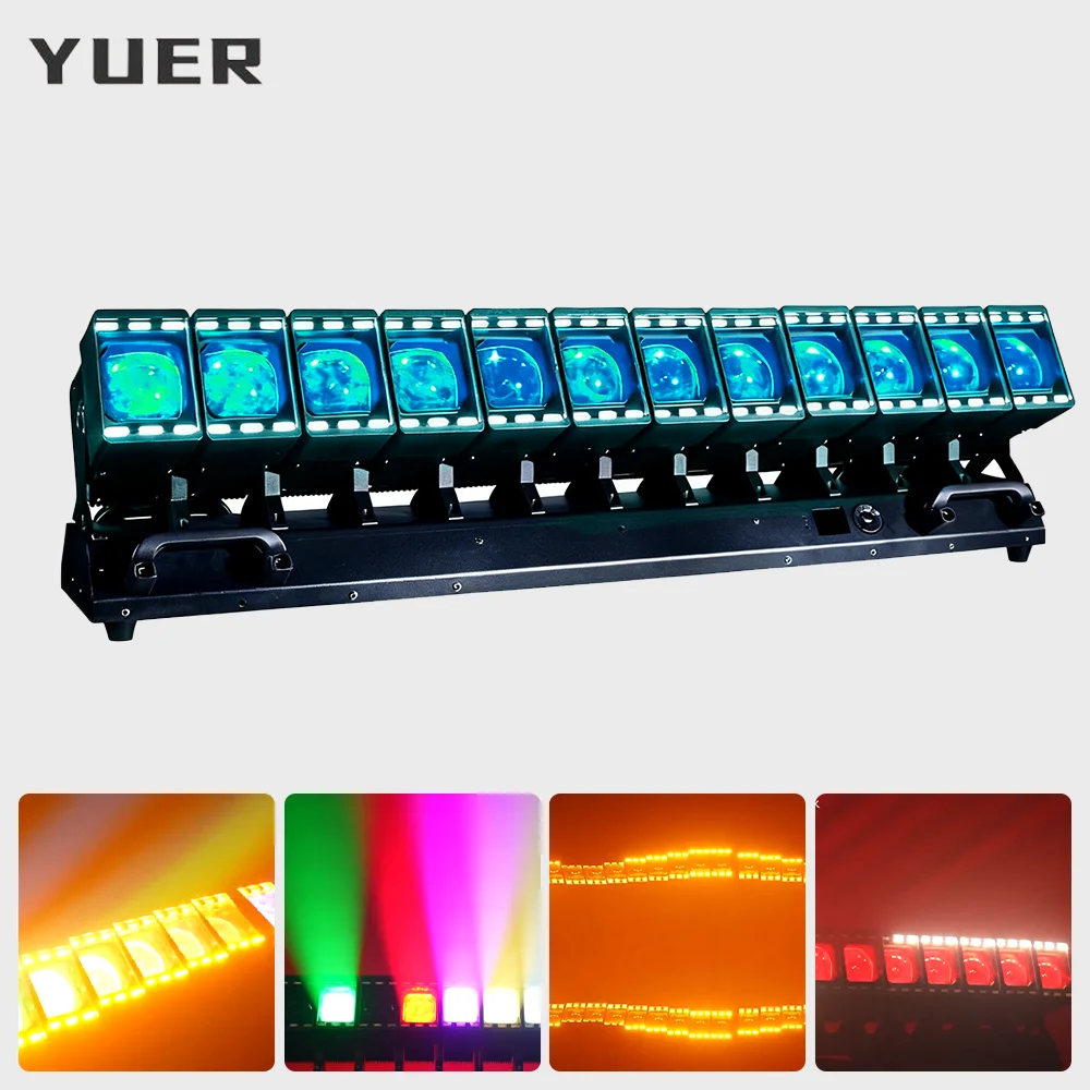 

12X60W LED RGBW Индивидуальный луч управления с подвижной головкой и кольцевым эффектом стирки Барный светильник RDM DMX512 управление для DJ Disco party