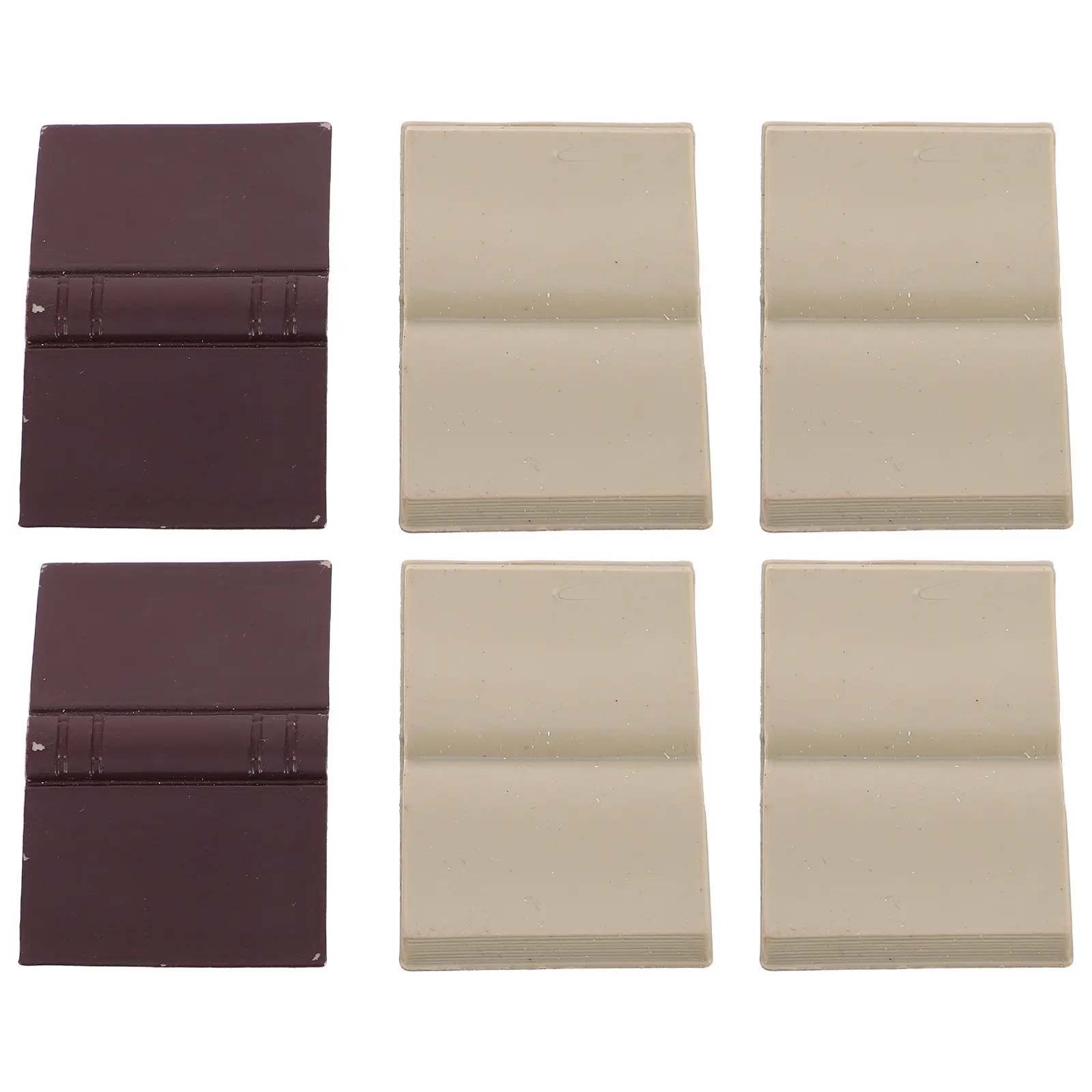 Miniature Dollhouse Books 6 Piece Realistic Covers Lightweight Library Decor Craft Pretend Play Accessories