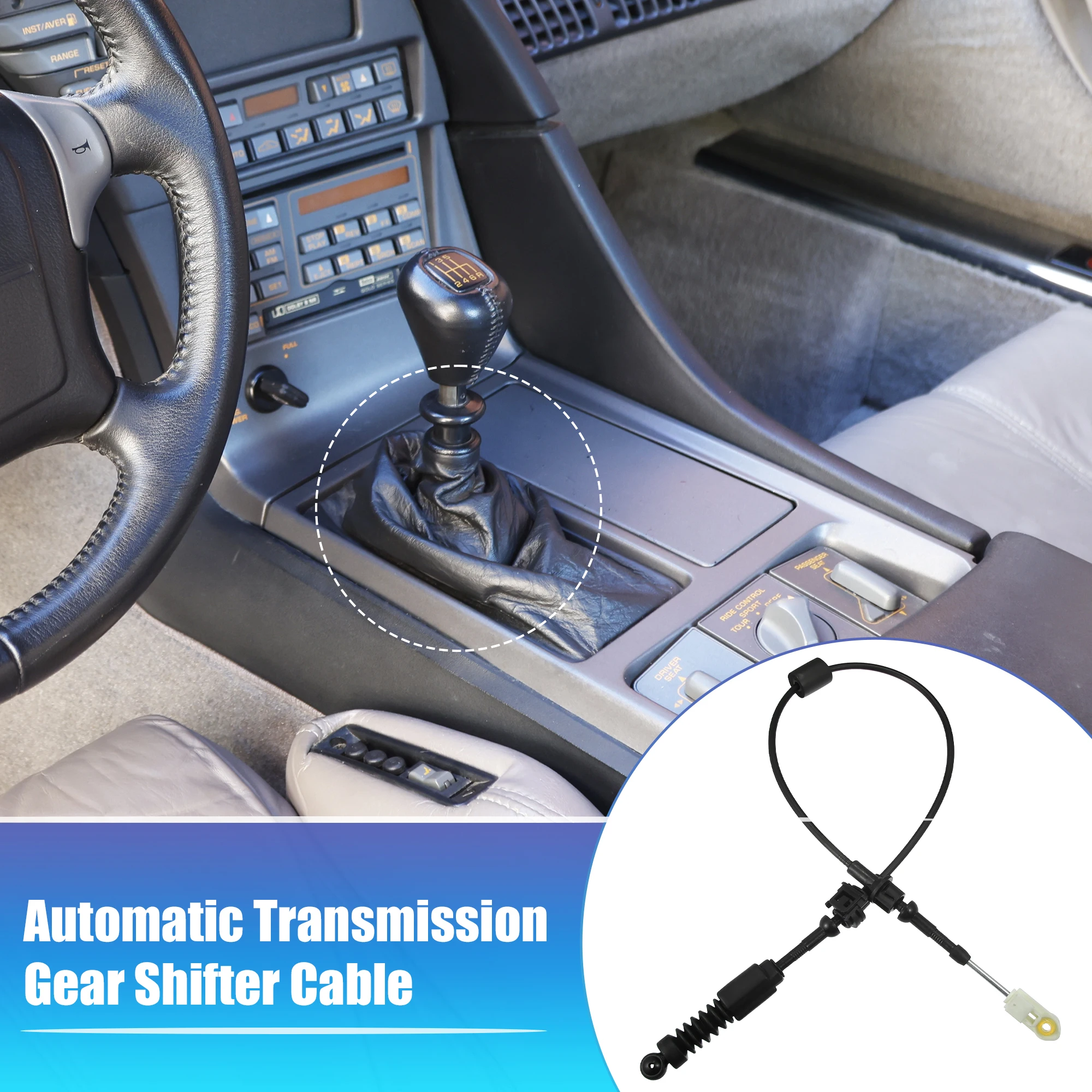 UXCELL Auto Gear Shift Cable Transmission Shifter Cable Replace 10352529 for Corvette C5 C6 2003-2005