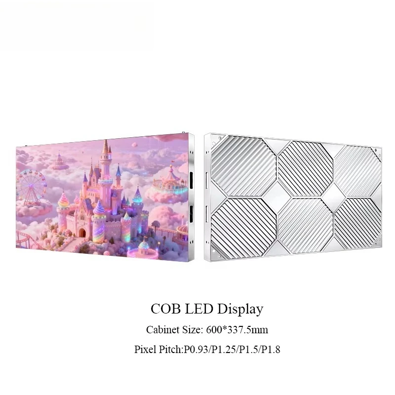P0.9 P1.2 P1.5 Flip Chip COB LED Video Wall 4K 8K UHD Full Color LED Screen Digital Signage