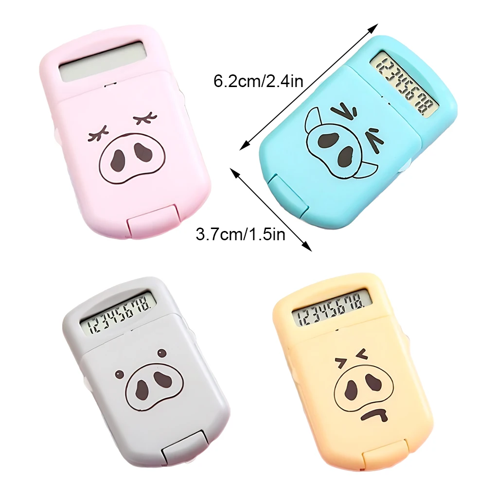 User-friendly Pocket Size Display Cartoon Calculator For Creative School Students Accurate Flexible