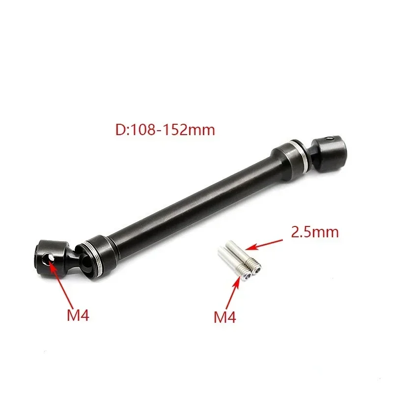 Heavy Duty Steel CVD Drive Shaft 80-170mm for 1/10 RC Crawler Axial SCX10 90046 SCX10 III AXI03007 Trxs TRX4 TRX6 GEN8