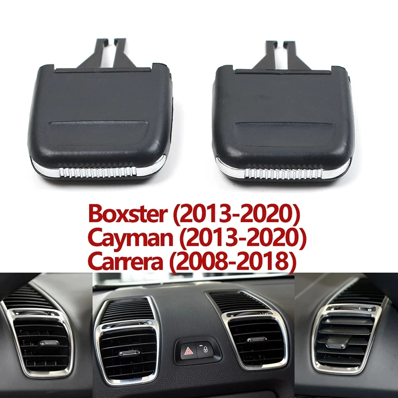 For Porsche Boxster Cayman 2013-2020 Carrera 2008-2018 Interior Car Front Air Conditioner AC Vent Grille Outlet Tab Clip Slider