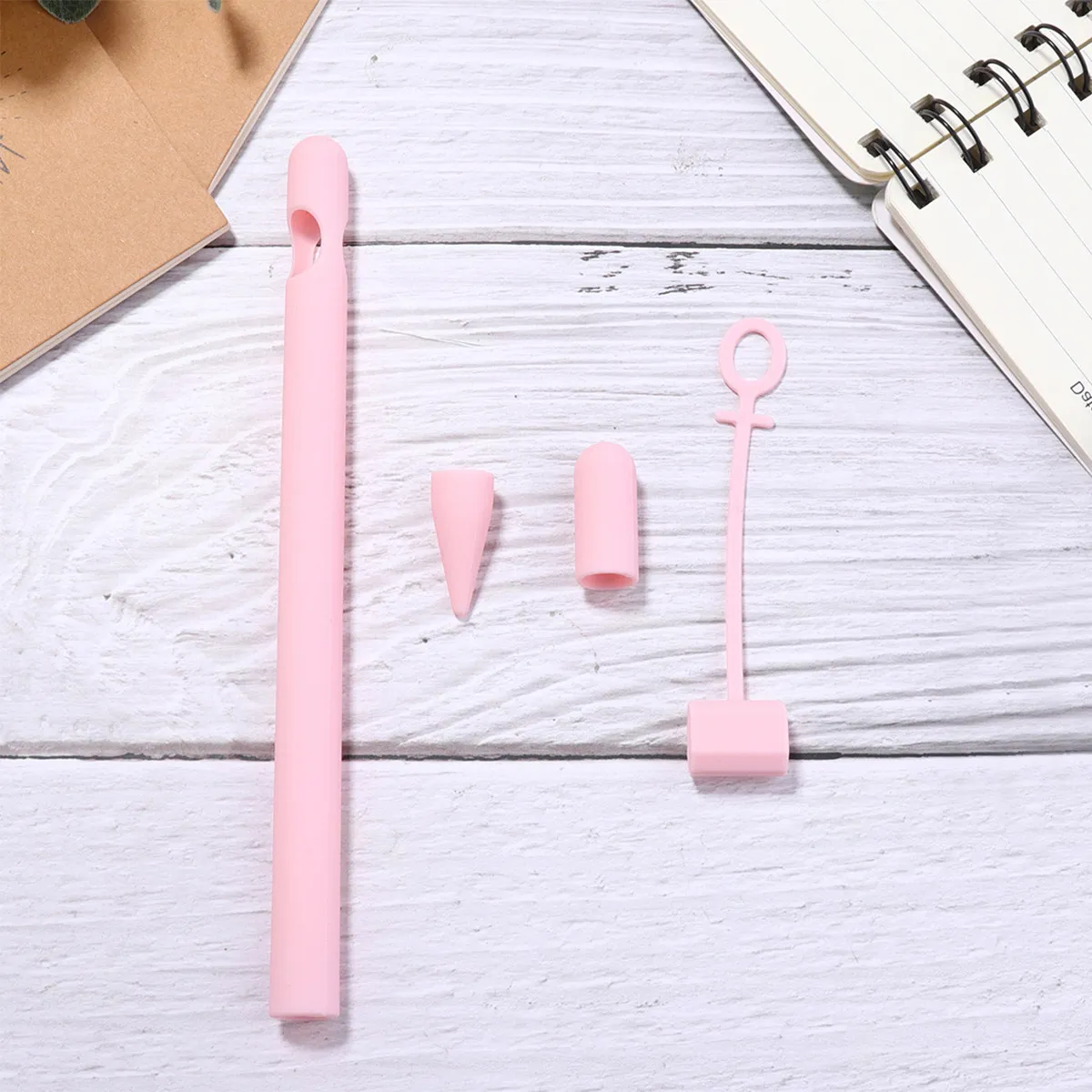 

Premium Silicone Stylus Protective Sleeve Anti-Lost Pen Cover Compatible with Apple Pencil Lightweight Easy to Use Scratch