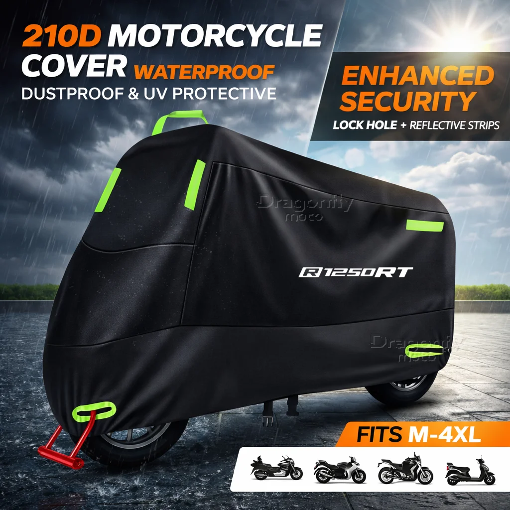 

For BMW R1200RT R1200 RT R 1200RT 2004-2013 Motorcycle Cover Waterproof Outdoor Scooter UV Protector Rain Cover With Reflective