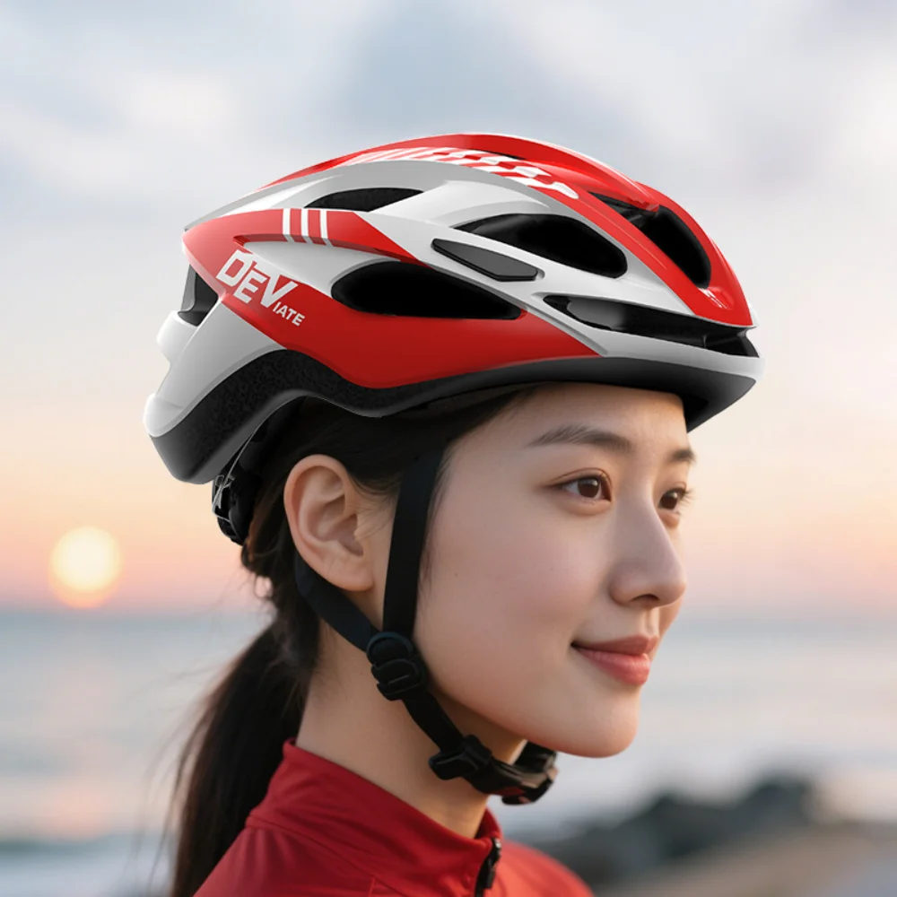

2025 New Cycling Helmet Comfort Lining Lightweight Hollow Riding Safety Head Protection Bicycle MTB Helmets Bike Helmet