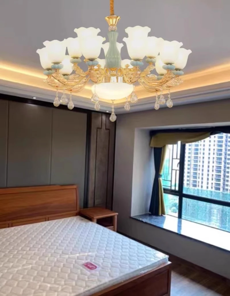 

Modern LED Ceiling Chandelier For Dining Room Crystal Chandelier Light Living Room Chandeliers Glass Indoor Home Lights Fixtures