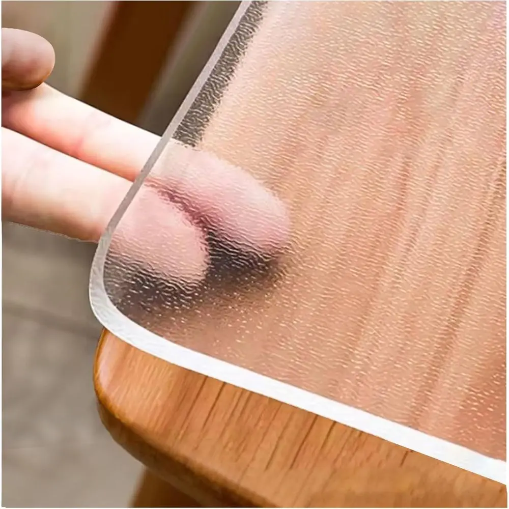 

35x71 Inch Clear PVC Waterproof Table Cover, 2mm Thick, Heat Resistant, Transparent Desk Protector for Conference and Kitchen Us