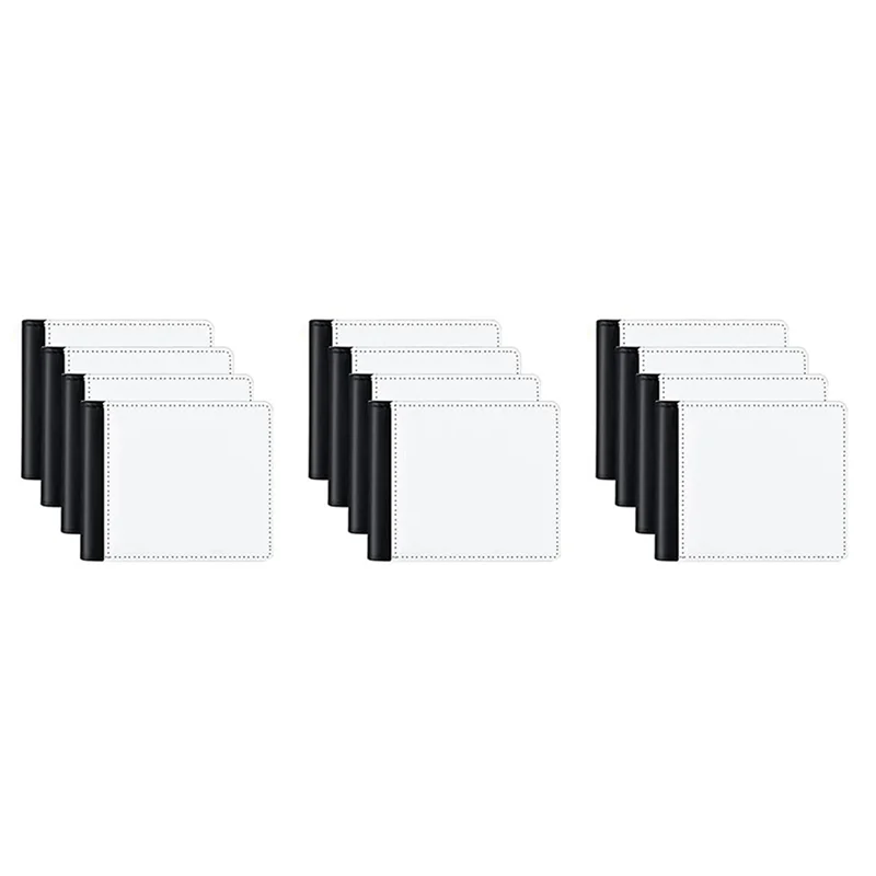 

ASDS-12Pcs Sublimation Wallet Blank Heat Transfer Sublimation Wallets Bank Card Holder For Men Gift Office Travel Work Supply