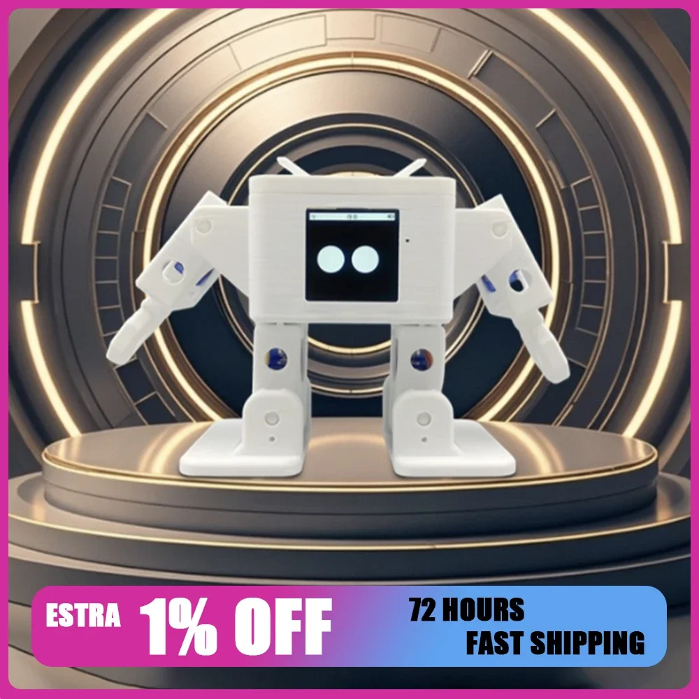 Robot Inteligente de Escritorio con IA, Robot Otto ESP32-S3, Robot Interactivo Inteligente para Chatear y Bailar, Kit de Desarrollo DIY, Regalos