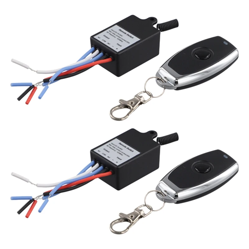 433Mhz Universal Wireless Remote Control Switch DC 12V 24V 1CH Relay Receiver Module With 1 Channel Remote Transmitter