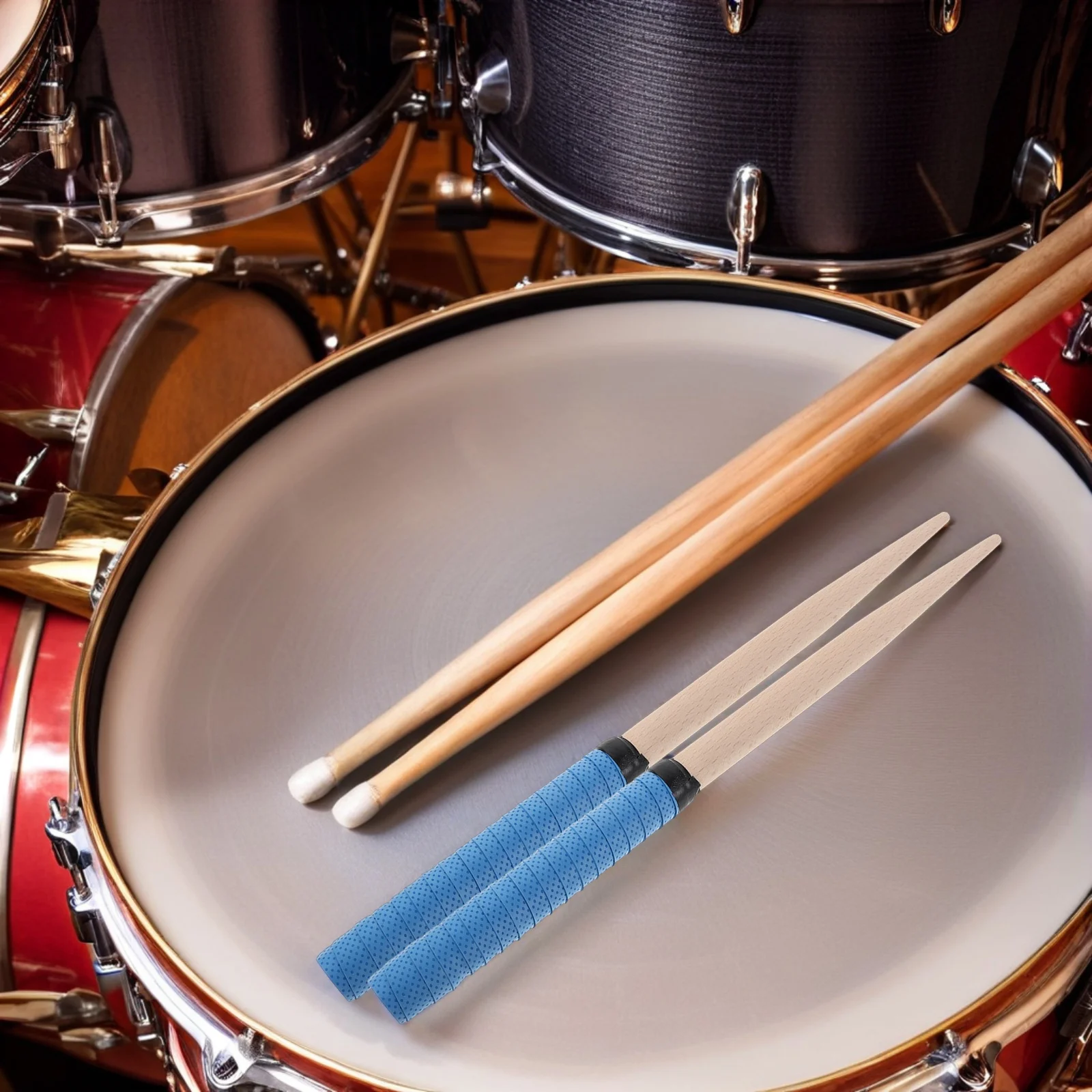 

1Pair Taiko Drumsticks Wooden Maibachi Percussion Sticks for Drum Controller Gaming Precision Lightweight Antislip Comfort