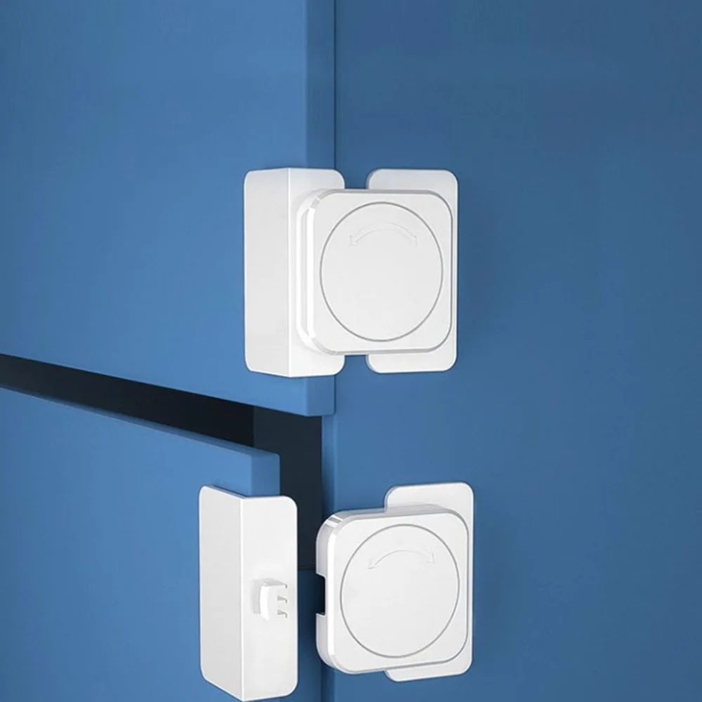 Door Locks Child Safety Home Refrigerator Lock Baby Anti Open Fridge Freezer Multifunctional Cabinet Buckle Toddler Kids Protect