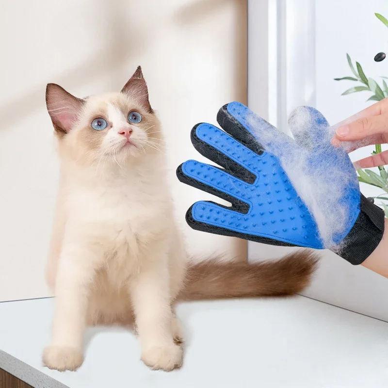 

Pet massage shower gloves beauty and cleaning products pet five finger hair removal and cat grooming gloves