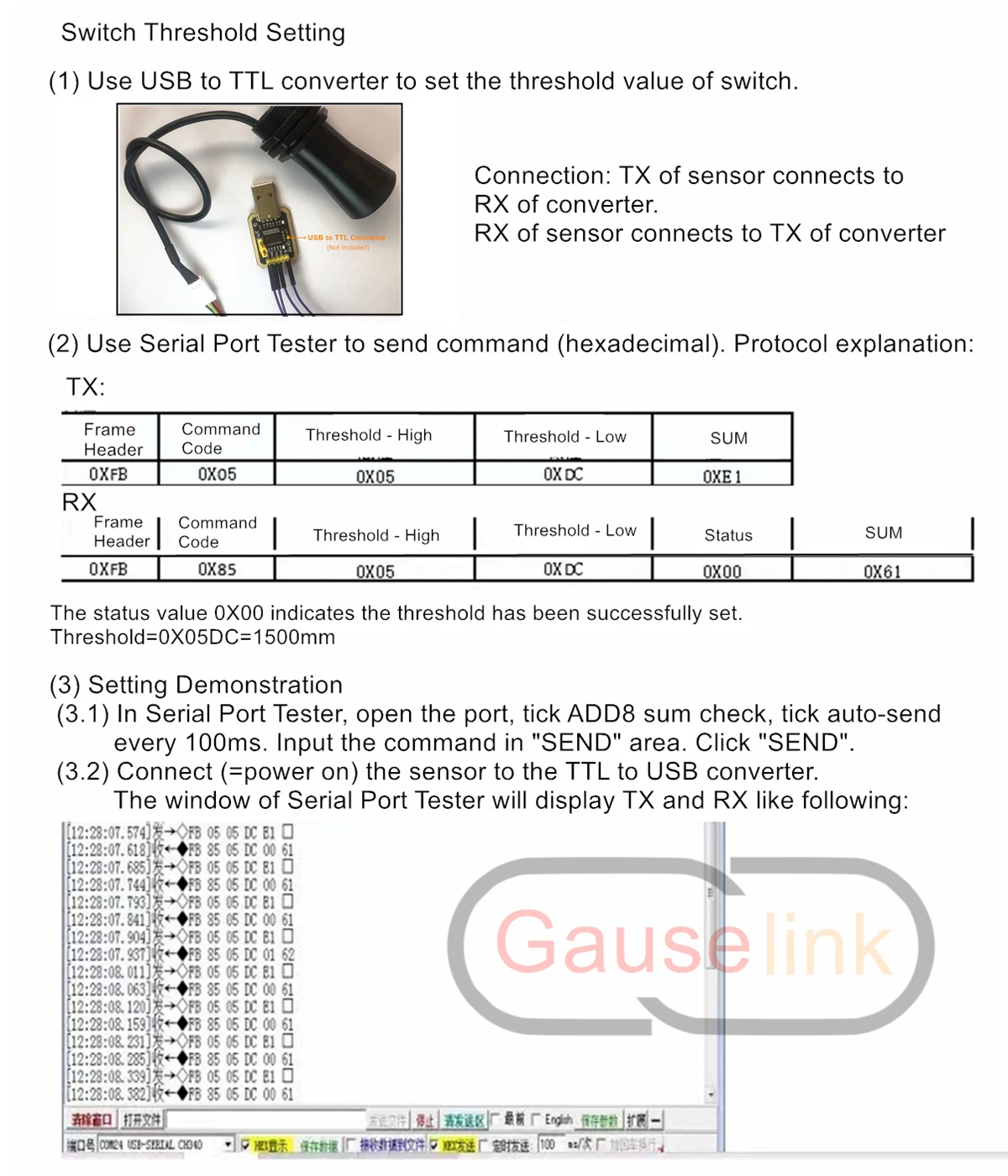 Ultraschall-Ultraschalls ensor modul mit Relais-Näherung schalter Ausgang hoch niedriger Ein/Aus-Bereich 28-750cm wasserdicht ip67 – Detail 19