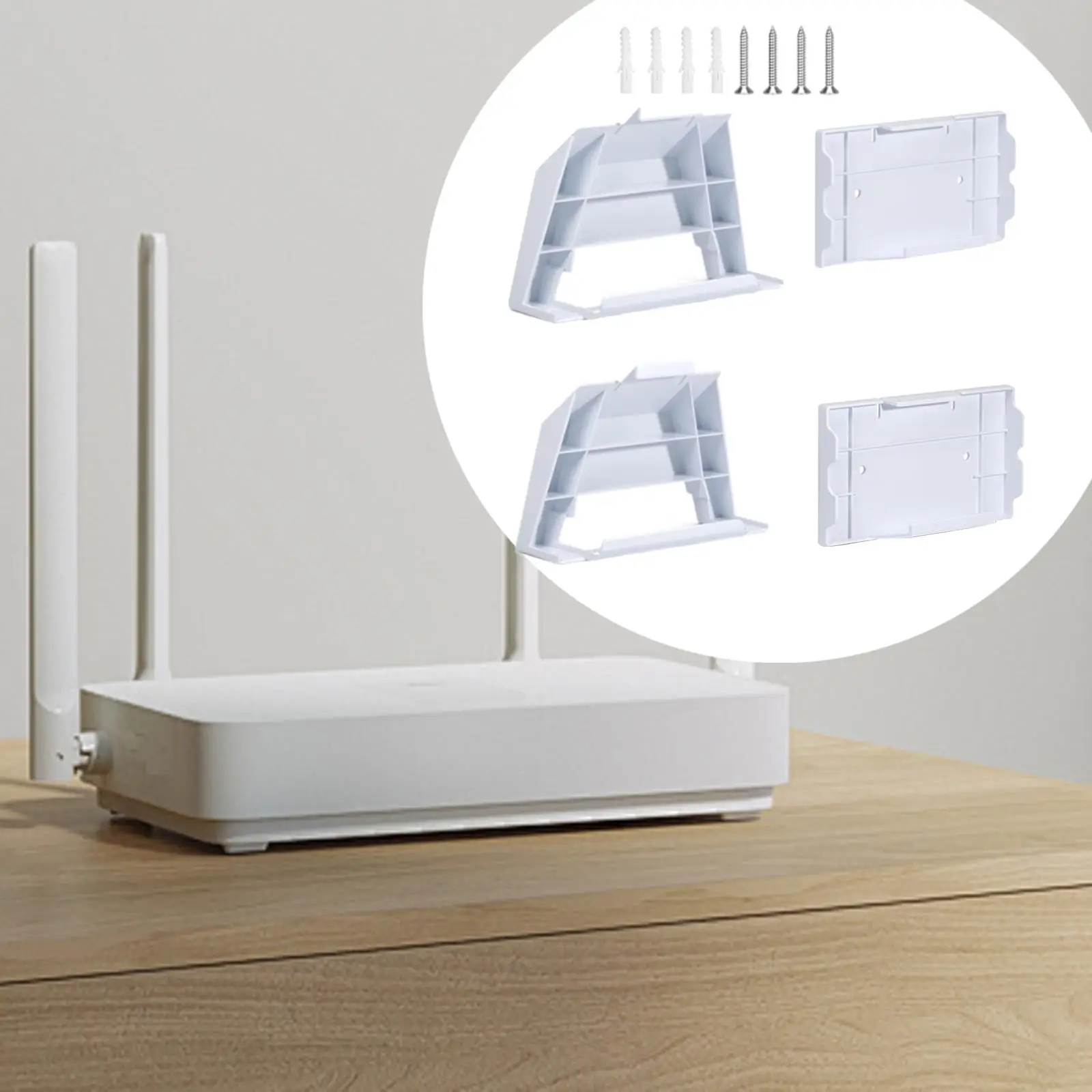 Soporte para enrutador WiFi, Kit de montaje en Internet, estante para enrutador, protección para enrutador, fácil instalación, soporte para enrutador, soporte de pared