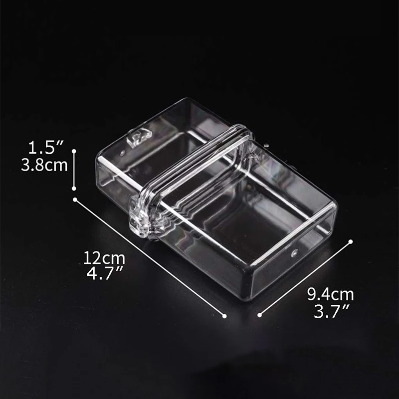 Various Colors Chain Neck-hung Cigarette Case Plastic Transparent Portable Anti-Pressure Lighter Storage Travel Club Storage Box