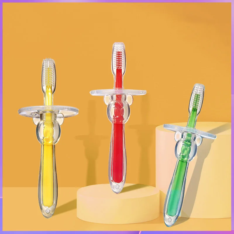 

Детская зубная щетка, мягкие волосы/тренировочная силиконовая зубная щетка, детские зубы, щетка для чистки детских зубов, зубная щетка для волос, 6 месяцев